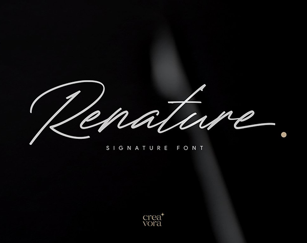 Renature Signature Font