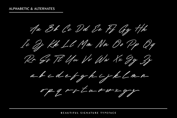 Renature Signature Font