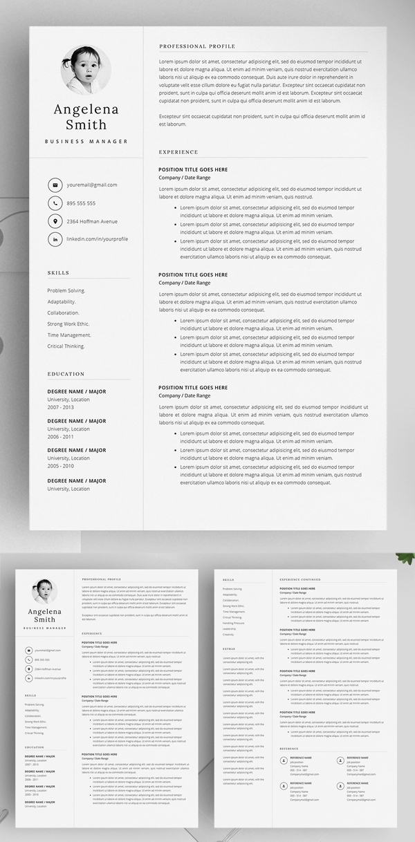 Resume Template Layout / CV Template