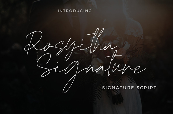 Rosyitha Signature Script Free Font