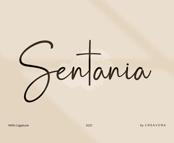 Sentania - Handwriting Font