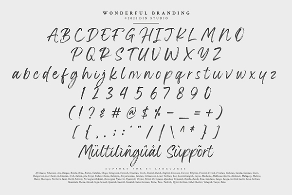 Wonderful Branding Handwritten Font