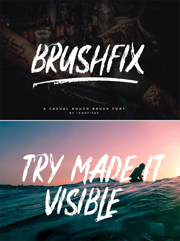 60 Best Brush Fonts For Graphic Designers - 20