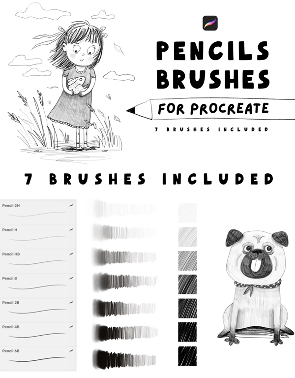 Pencils Brushes for Procreate
