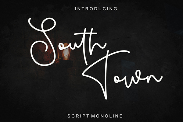 South Town Script Font
