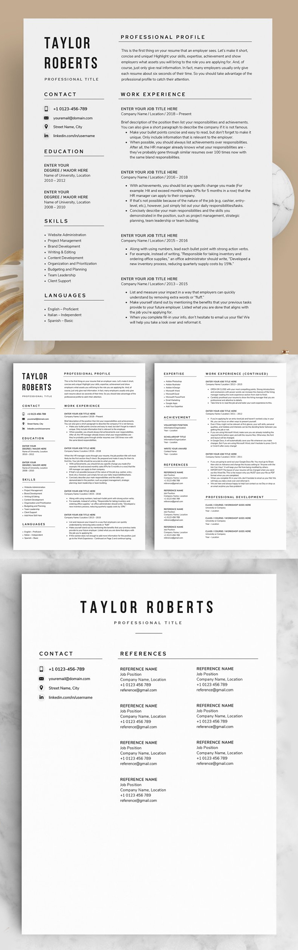 Resume/CV – The Taylor
