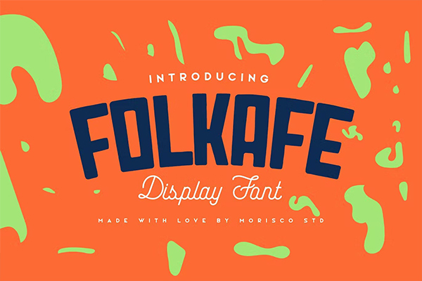 Folkafe Display free font