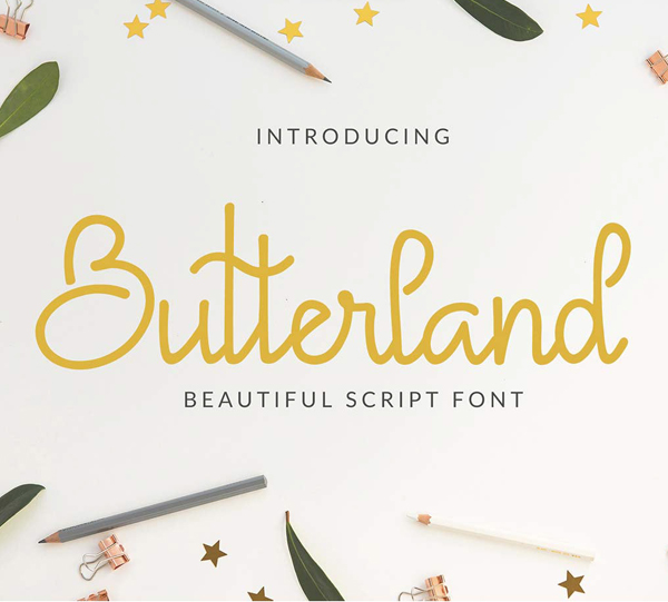 Butterland Script Free Font