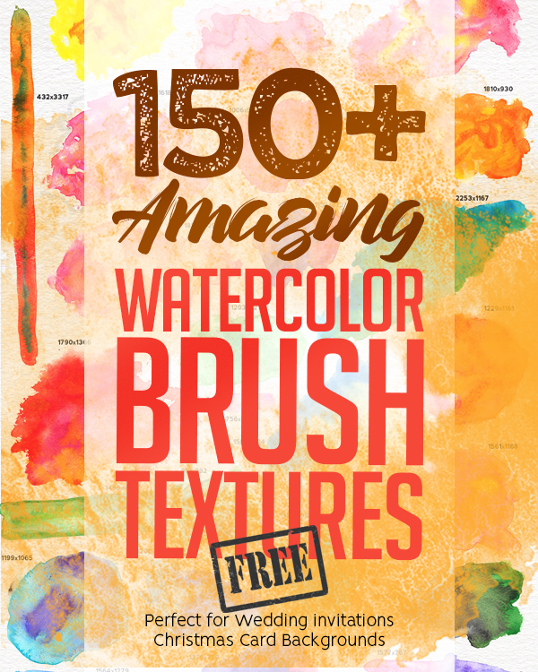 150+ Free Watercolor Brush Textures