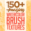 Post thumbnail of 150+ Free Watercolor Brush Textures