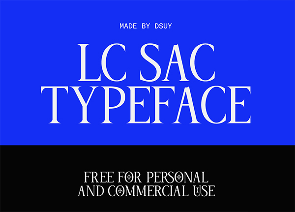 LC Sac Display free font