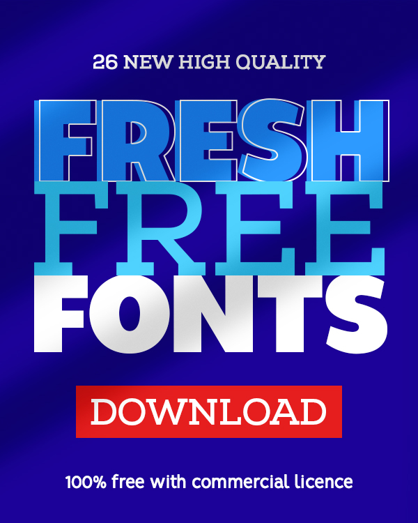 26 New Fresh Free Fonts For Graphic Designers