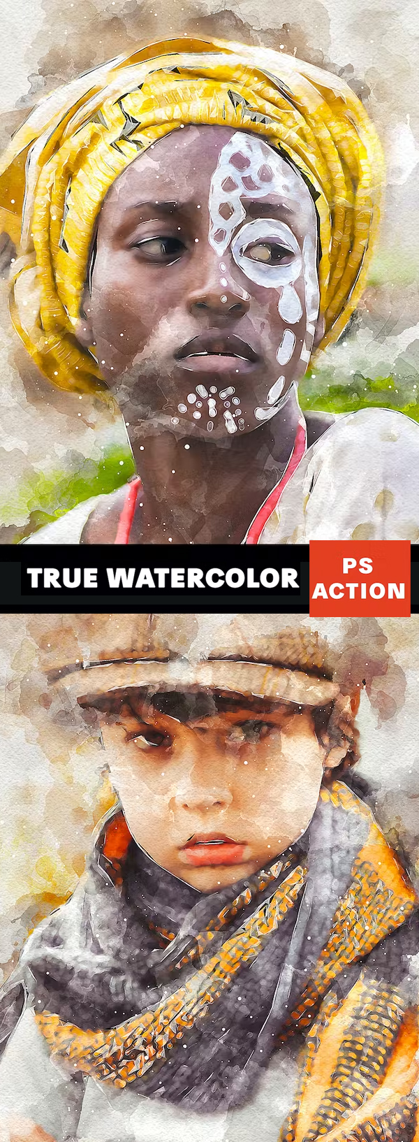 True Watercolor Photoshop Action