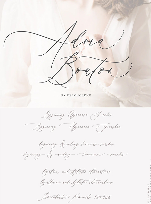 Adora Bouton Luxury Script Font