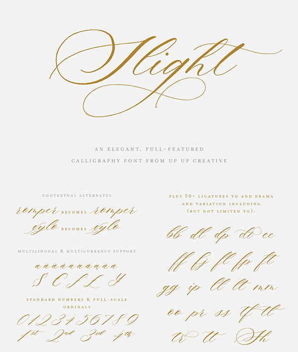 A Calligraphy Font