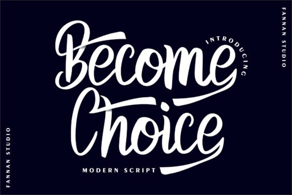 Become Choice Free Font