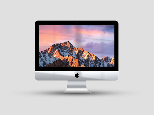 Free download iMac window shine mockup (PSD)