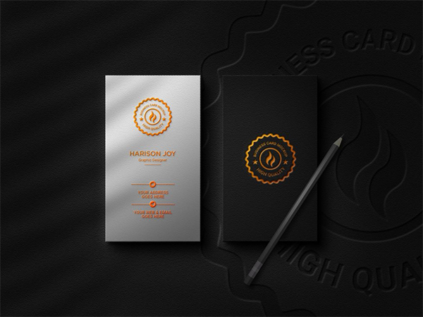 Download Free Business Card with Logo Mockup
