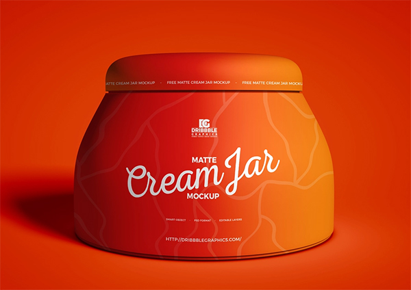 Free Cream Jar Mockup