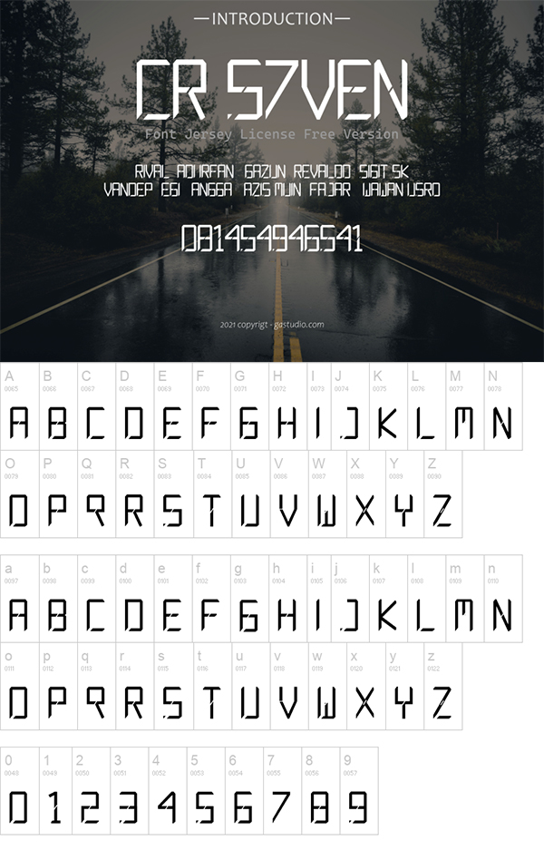 CR S7ven Display Font