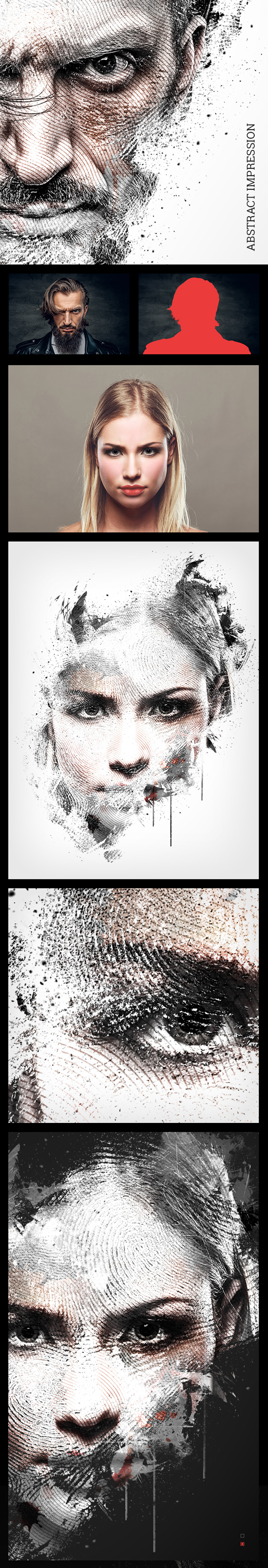 Abstract Impression Photoshop Action