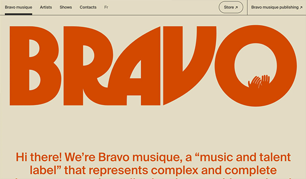 Bravo Musique  - Website Design For Inspiration  