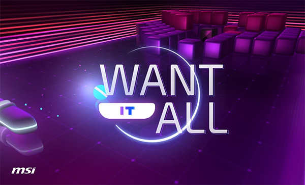 MSI - I Want It All  - Website Design For Inspiration  