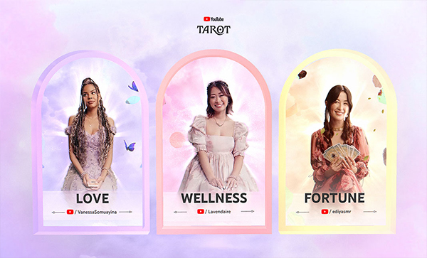 Tarot with YouTube  - Website Design For Inspiration  