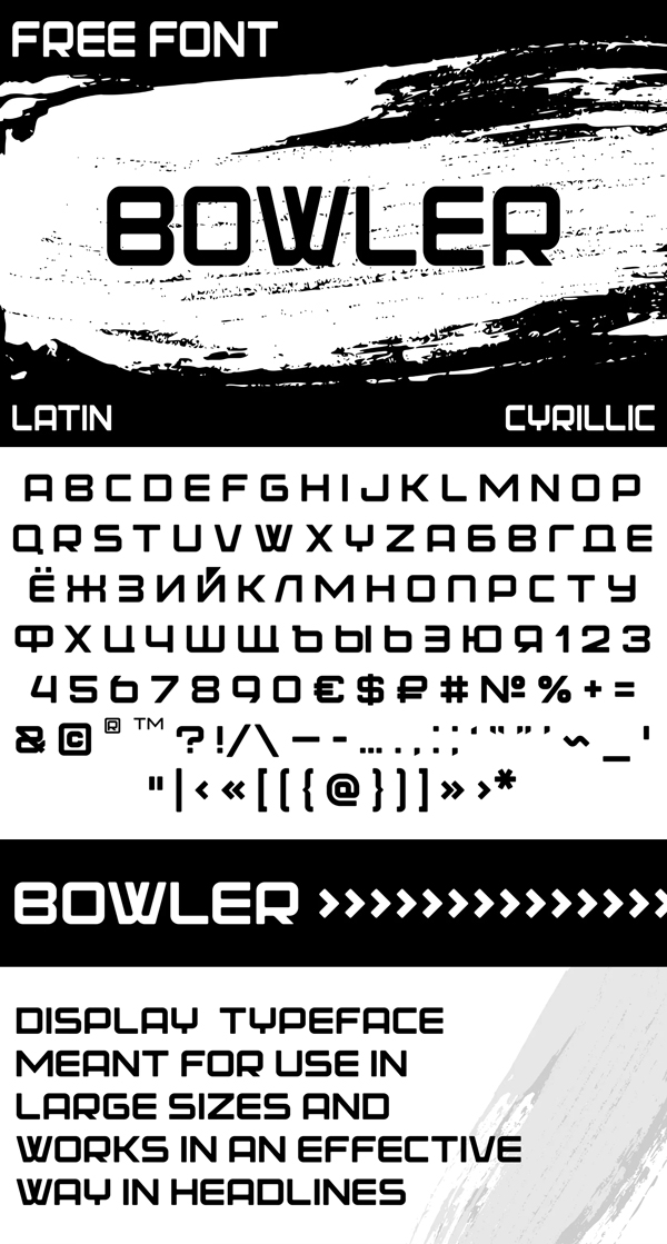 Bowler Free Font