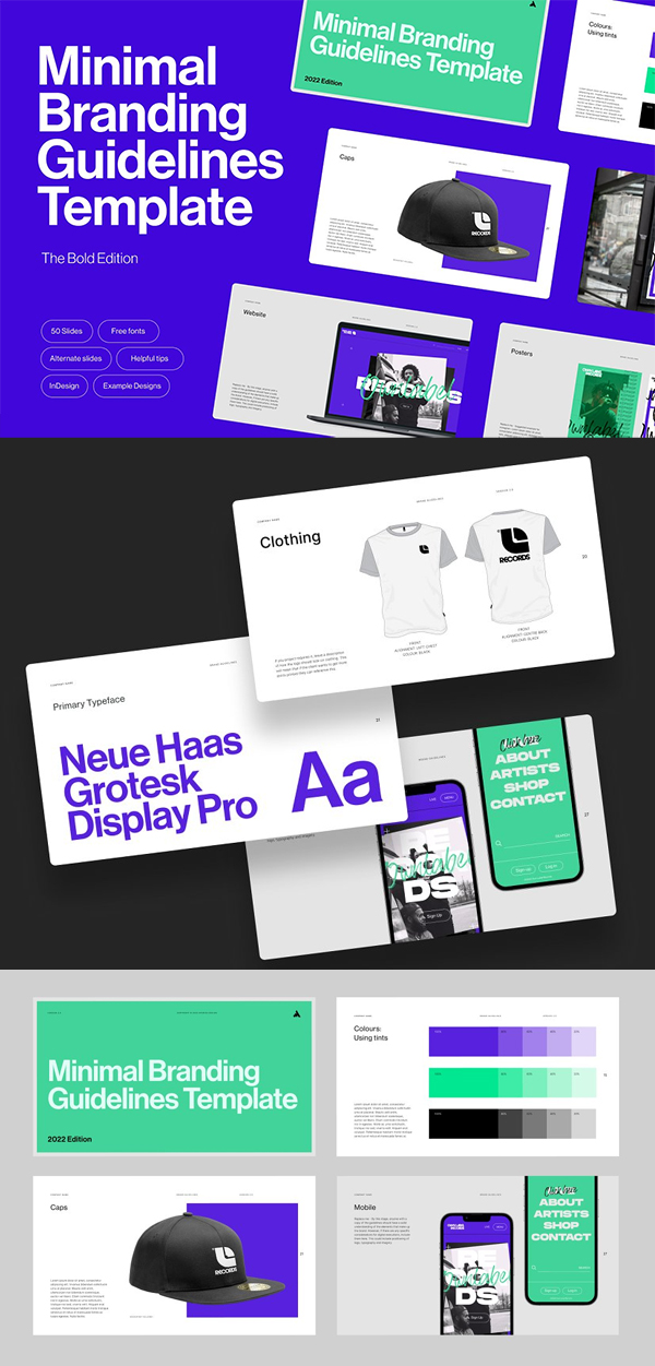 Creative Minimal Brand Guidelines Template