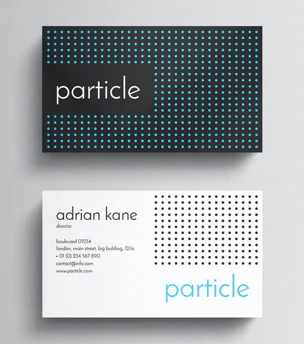 Particle Minimal Business Card Template