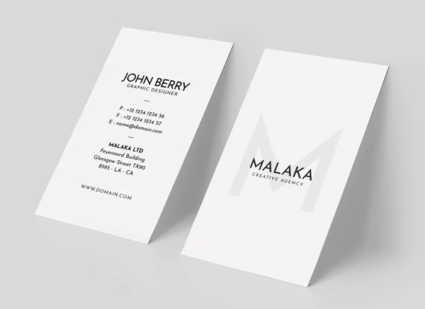 White Minimal Business Card