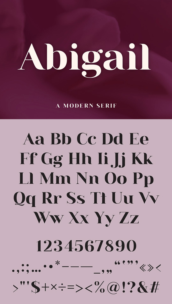 Abigail | A Modern Serif Font