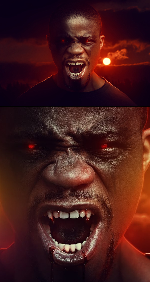 How to Make Yourself a Vampire in Photoshop Tutorial