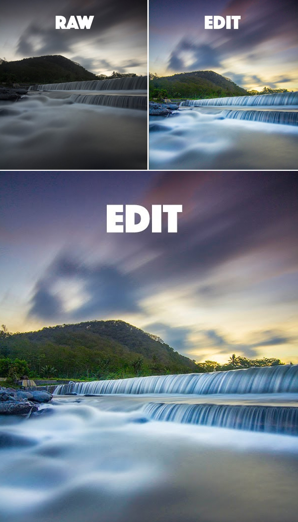 How to Edit RAW Process Photography Landscape Color Grading in Photoshop Tutorial