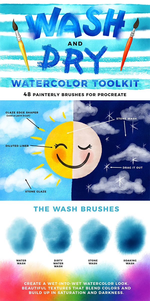 Wash & Dry Watercolor Toolkit