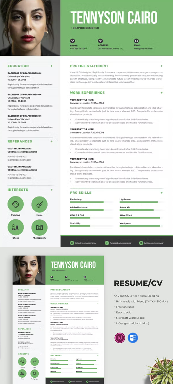 Modern CV/Resume Templates