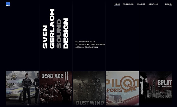 Sven Gerlach Sound Design  - Website Design For Inspiration