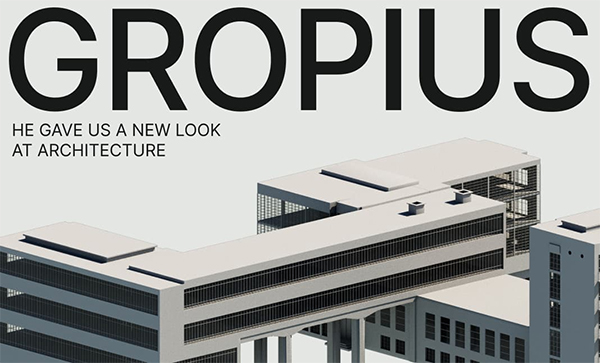 Walter Gropius  - Website Design For Inspiration