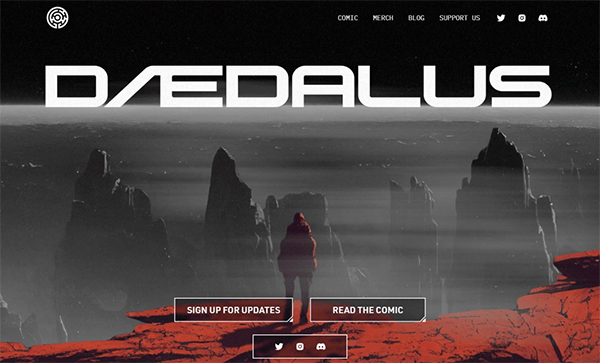 Daedalus Website Design  - Website Design For Inspiration