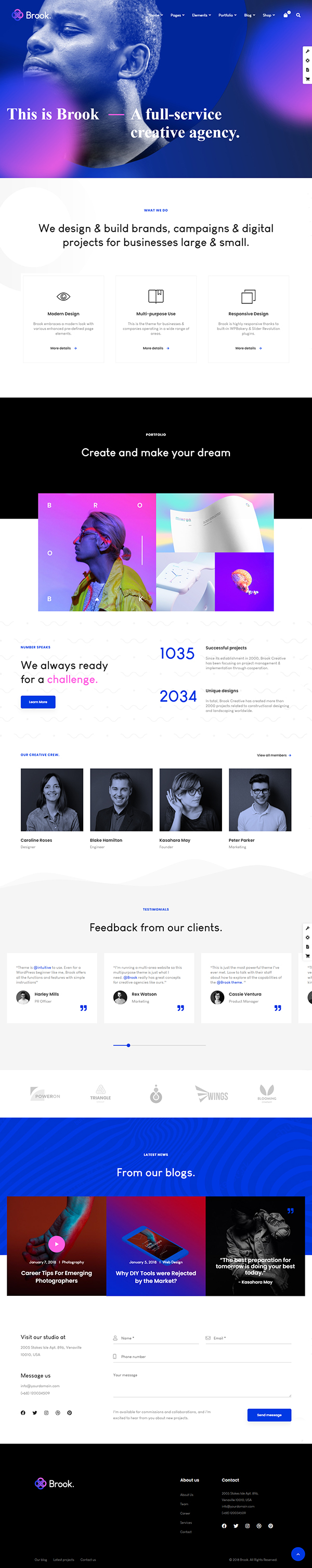 Agency Brook – Agency Business Creative WordPress Theme
