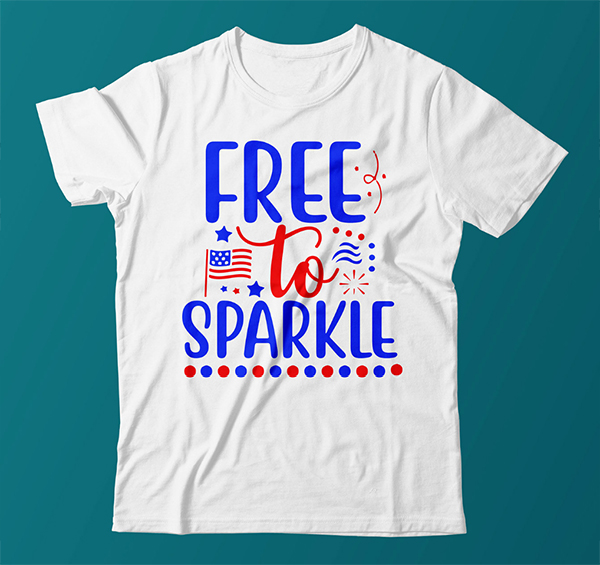 Free to Sparkle T Shirt Mockup