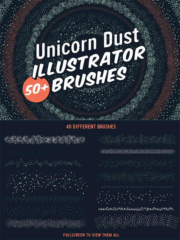 Unicorn Dust Illustrator Brushes
