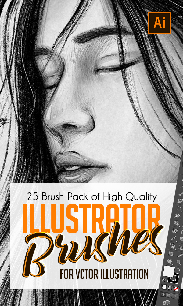 Illustrator Brushes For Vector Illustration (25 Brush Packs)