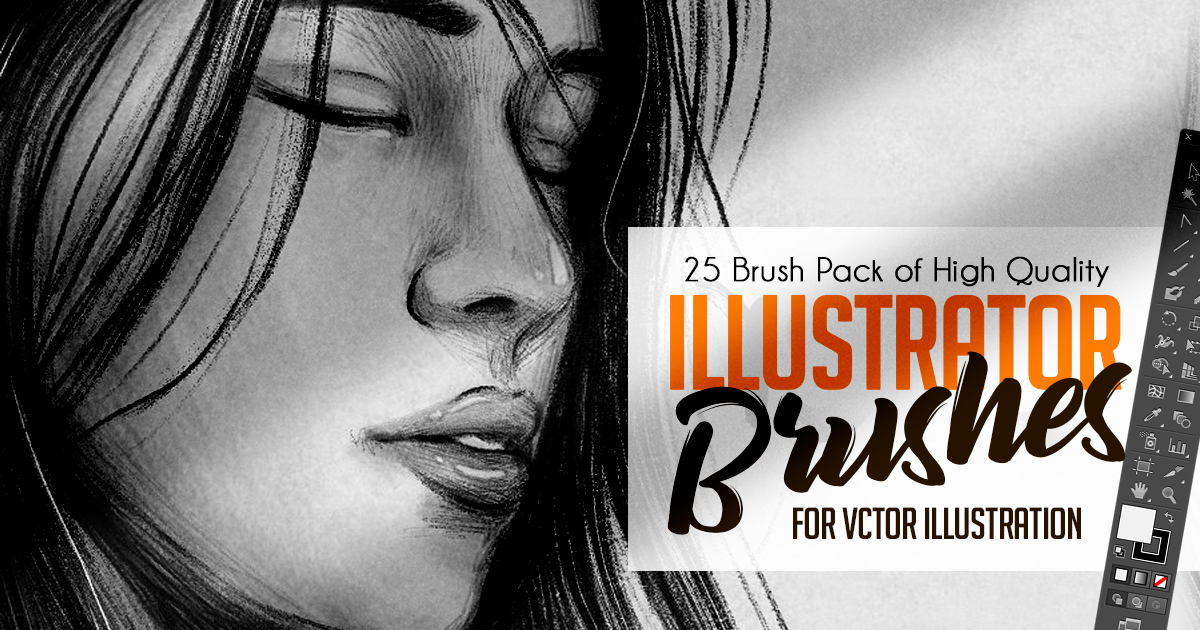 Illustrator Brushes For Vector Illustration (25 Brush Packs)