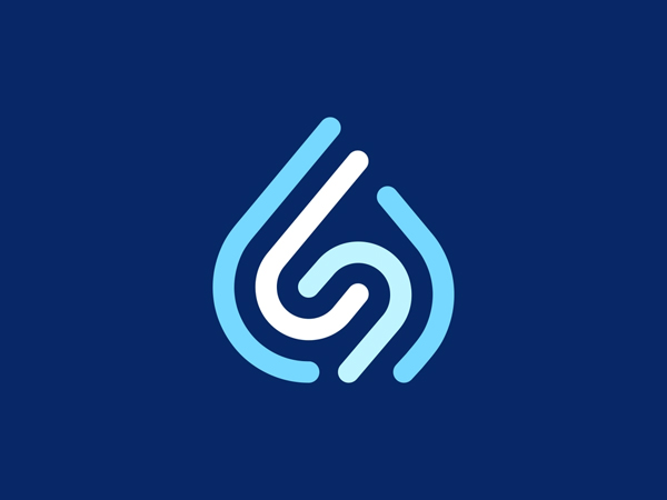 Drops Letter S Logo Desig