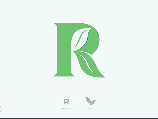 Letter R Logo Echo logo design Concept