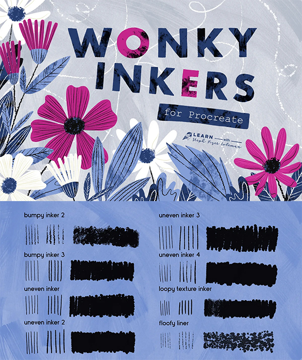 Wonky Inkers Procreate Brushes