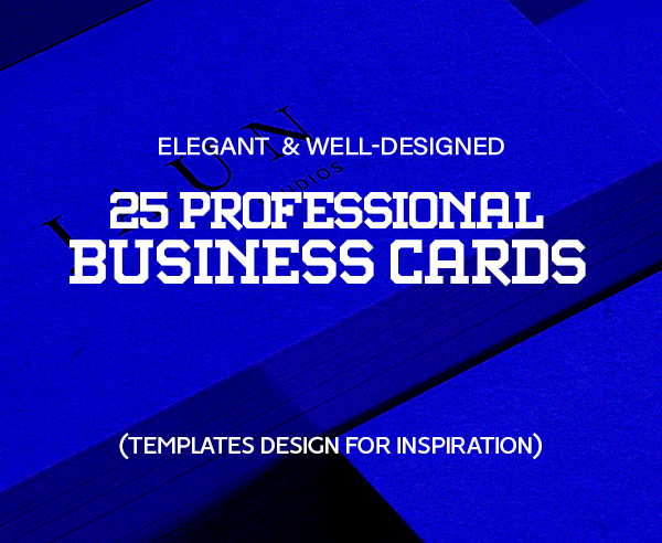 25 Professional Business Cards Design Of 2023