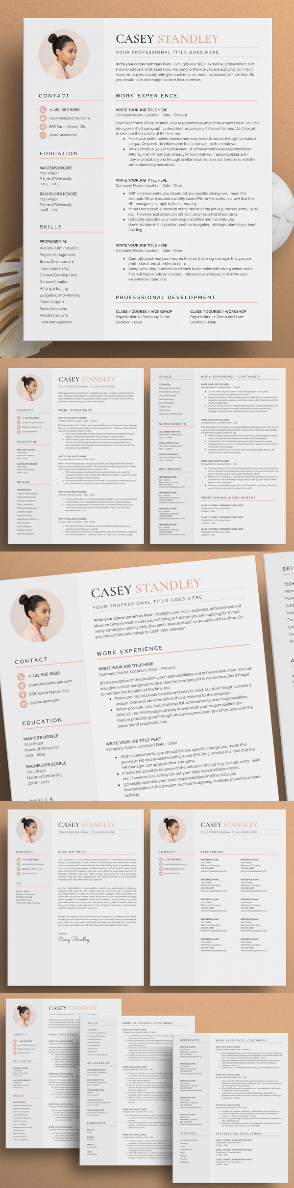 The Standley Resume Template
